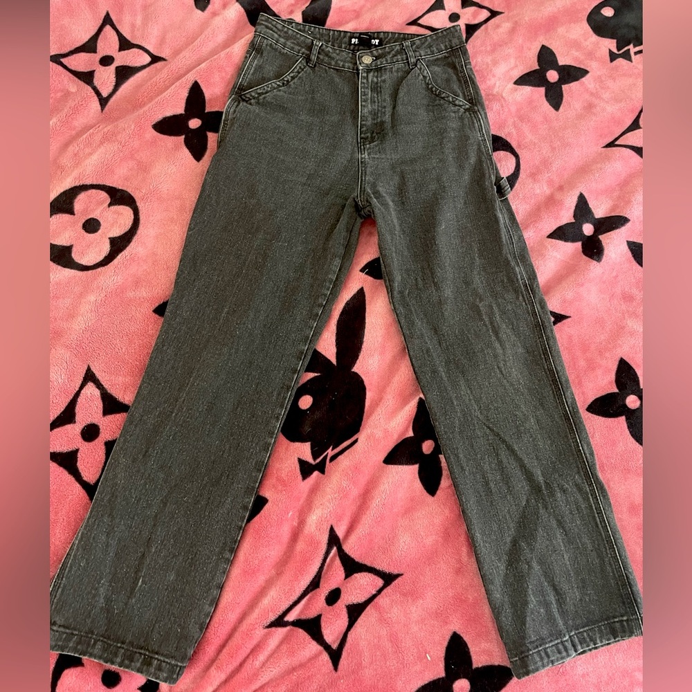 PLAYBOY Womans Wide Leg Jeans